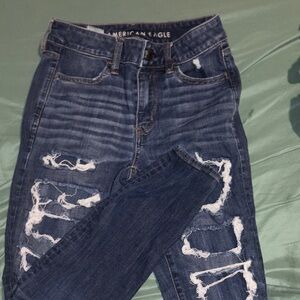 American Eagle By Payless Distressed Blue Jeans
